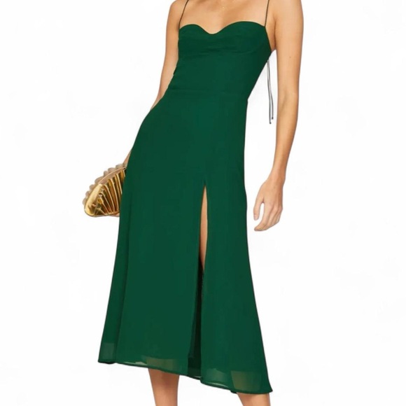 Reformation Dresses & Skirts - Reformation Strapless Green Dress